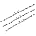 Monily 7 mm 10Inches Square Rolo Stainless Steel Bracelet Stainless Steel Chain Necklace Round Box Necklace Men Women Jewellery