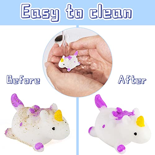 Shindel Mini Mochi Squishies Toy, 30PCS Kawaii Squishies for Kids Animal Mochi Squeeze Toy Stress Relief Toys for Party Favors Carnival Prizes Goodie Bag Fillers