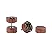 Milakoo 6 Pairs Stud Earrings for Men Women Ear Piercing Ear Plugs Tunnel 18G