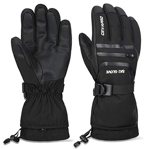 Cevapro -40℉ Waterproof Ski Gloves, Winter Gloves Men Women for Snowboarding - Thumbnail 7