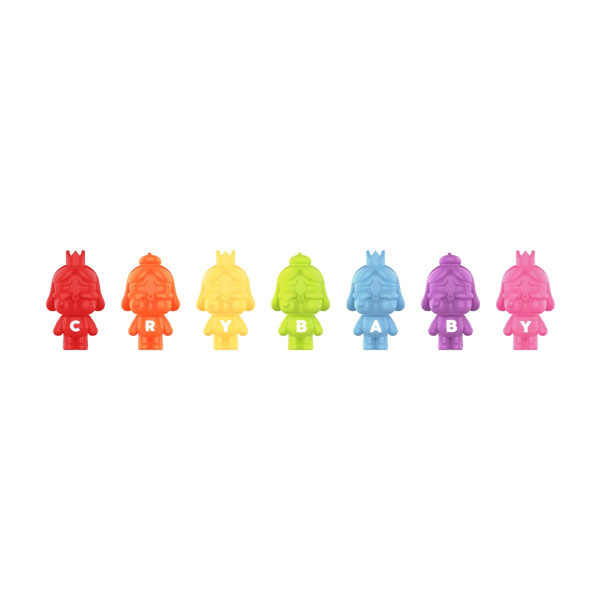 POP MART POP BEAN Crybaby Mini Figure Rainbow Set Series Whole Set Chic Art Toy Articulated Character Premium Design Gifts for Women Fan-Favorite Collectible — image 1