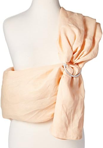 Hip Baby Wrap Linen Ring Sling Baby Carrier for Infants and Toddlers (Peach)