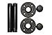 DIY CARTEL Industrial Pipe Shelf Bracket Hardware Only - Perfect for: Custom Shelves, Floating Shelves, and Industrial/Vintage Pipe Furniture - Industrial Quality - 2 Pack