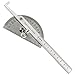 Stainless Steel 0-180 Protractor Angle Finder Arm Rule Measure