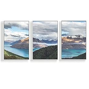Canvas Wall Art for Living Room, Bedroom Mountain Framed Canvas Prints for Home Decoration Ready to Hang - 16"x24"x3 Panels