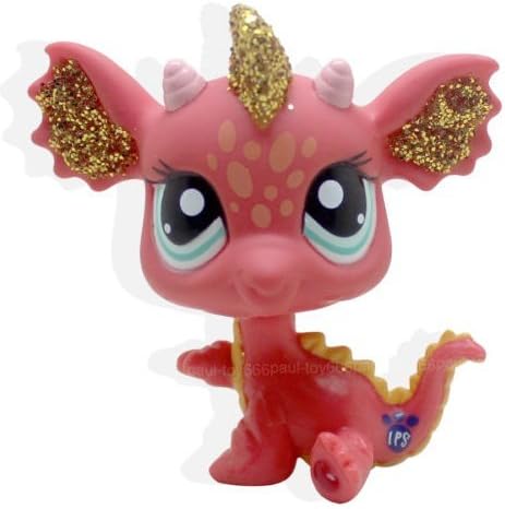 Pet Shops Littlest Chinese New Year Lucky Red Sparkle Glitter Dragon LPS #2484