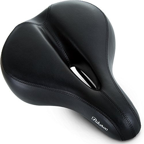 Comfortable Bike Seat for Women - Exercise Bike Seat for Comfort - Padded Bicycle Saddle by Bikeroo