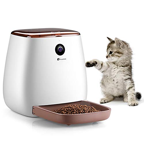 Houzetek Automatic Pet Feeder Dog Dispenser Cat Food Dispenser