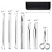 Weeding Vinyl Tools 6 Pieces Stainless Steel Precision with Case/Vinyl Craft Paper Craft Tool Kit for Silhouettes Cameos, Spatula Tweezers Fine Tweezers Lettering Scraper Hook Small Scissors Carving