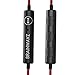 BRAINWAVZ Delta Red Bass Earbuds with Microphone & Remote for Apple iPhone & Android Phones