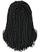 Kalyss 100% Hand Braided Dreadlocks Braids Hair Wigs for Black Women Lightweight Long Rolls Twist Braided Premium Japanese Synthetic Wigs