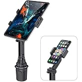 WixGear Tablet Holder for Car &ndash; Adjustable Cup Holder Mount for iPad, Tablets 7"&ndash;10.2", and All Phones, Height Adjustable and Universal Fit