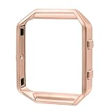 bayite Replacement Accessory Stainless Steel Frame for Fitbit Blaze Smart Watch Rose Gold
