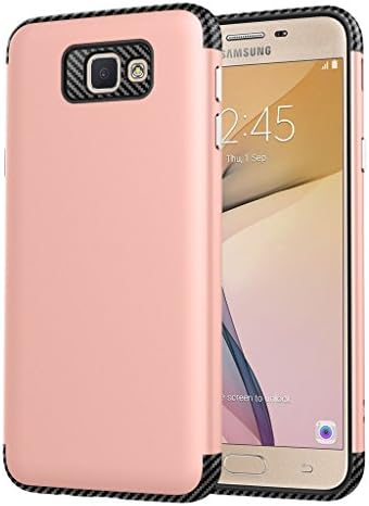 Galaxy J5 Prime Case, ARRYNN Slim Fit[Lightweight]Anti-Scratch Shockproof Dual layer Protective Bumper Case for Samsung Galaxy J5 Prime/On5 2016/G570(Rosegold)