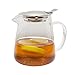 Glass Teapot Pitcher with Stainless Steel Infuser set - Brew loose leaf tea, hot or cold (makes 32 oz of tea)