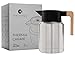 Hastings Collective Thermal Coffee Carafe 50 Oz - Large Stainless Steel Insulated Carafe - 1.5 Liter Double Walled Vacuum Thermos Coffee and Beverage Dispenser with Tea Infuser and Strainer (Silver)