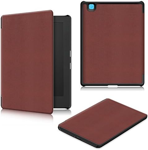 Kobo Aura H2O Edition 2 Case,Huamecl Ultra Slim Lightweight PU Leather Stand Case Cover for Kobo Aura H2O Edition 2 / 2nd Edition Case (Released 2017)-Brown