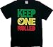 Keep One Rolled Weed Smokers T Shirt Black