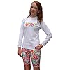 Sun-Emporium-Girls-Long-Sleeve-UV-Sun-Protective-Rash-Guard-Swim-Shirt-and-Shorts-2-piece-Set-UPFSPF-Protection