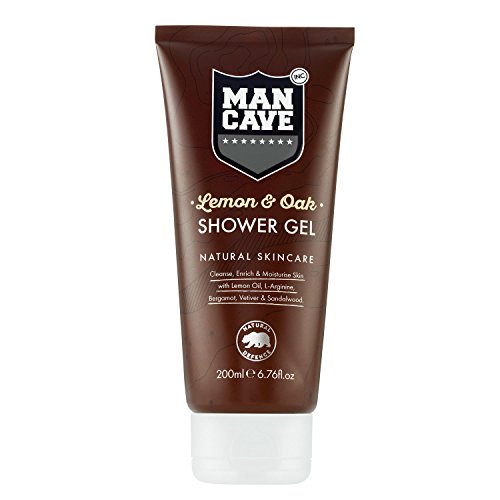 Mancave natural lemon & oak shower gel 200ml