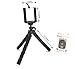 Portable Cell Phone Tripod- Flexible Universal Mobile Phone Camera Stand Selfie Stick with Wireless Bluetooth Remote –Compatible with iPhone X/8/7/6 Samsung Galaxy Note 8/7/S8/S7 Google Pixel 2 LG