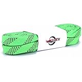 Rollerex Gladiator Waxed Hockey Skate Laces (Multiple Size and Color Options) (Screaming Green, 84