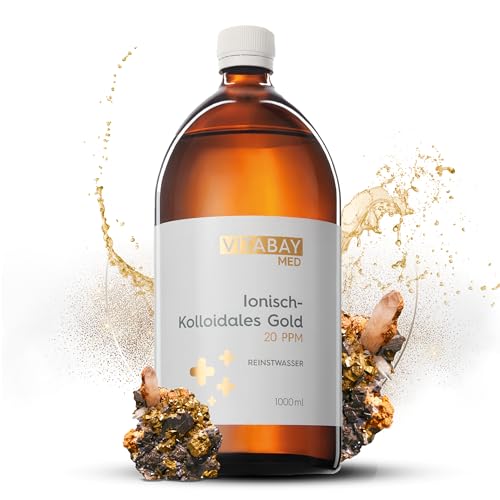 Vitabay Kolloidales Gold 20 PPM 1000 ml - In Braunglasflasche