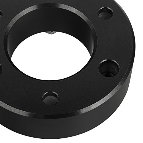 Supreme Suspensions - Front Leveling Kit for 2004-2019 Nissan Titan, 2004-2015 Nissan Armada and 2004-2010 Infiniti QX56 3" Front Lift Aircraft Billet Strut Spacers 2WD 4WD (Black)