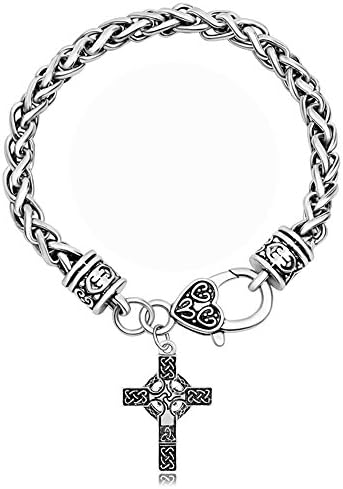 LAN27 Celtic Knot Irish Cross Pendant Renaissance Christian Catholic Jewelry Bracelets