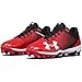 Under Armour Boys' Leadoff Low RM Jr., Black (061)/Red, 4