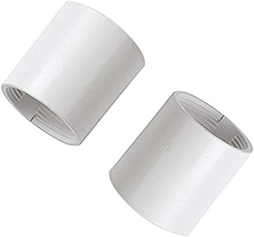 Merriway BH05893 Replacement Long Lamp Holder Skirt 36 mm White Pack of 2