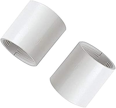 Merriway BH05893 Replacement Long Lamp Holder Skirt 36 mm White Pack of 2