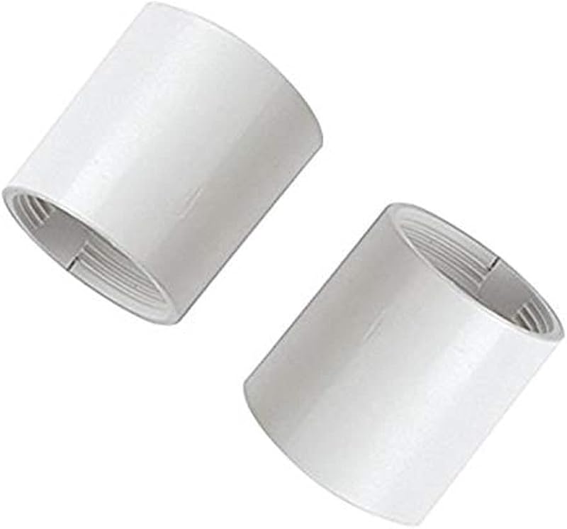 Merriway BH05893 Replacement Long Lamp Holder Skirt 36 mm White Pack of 2
