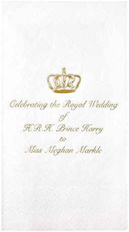 Decorative Things Meghan Markle and Prince Harry Royal Wedding Paper Hand Towels Pk 18