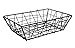 American Metalcraft BZZ95B Small Rectangular Metal Wire Zorro Bread Basket, 9