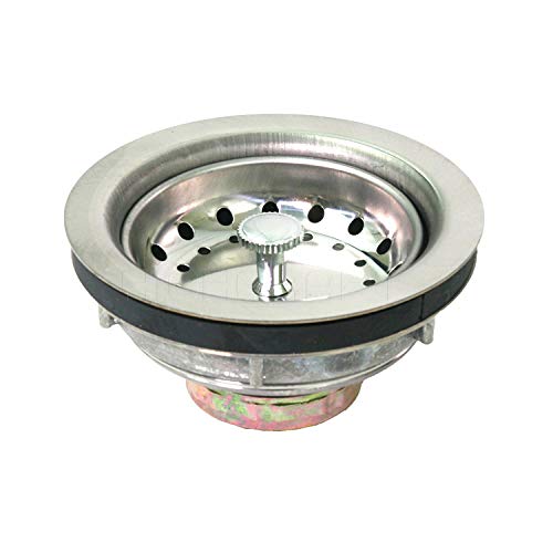 Everflow 7516 Kitchen Sink (31/2 Inch) Stainless Steel Drain Assembly