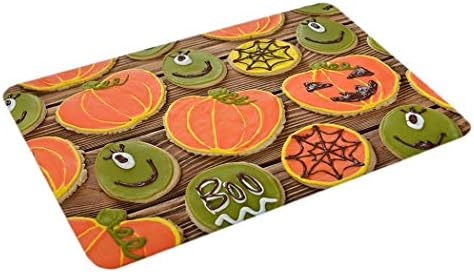 Fanxis Halloween Pumpkin Floor Mats - Entry Carpet Bathroom Kitchen Anti-Slip Floor Mats 15.7 x 23.6inch