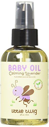 Little Twig All Natural Baby Oil for Sensitive Skin, Lavender - 4 Fluid Oz