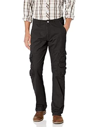Wrangler Herren Jeans Cargo Pant, Relaxed Fit, Straight Leg, BLACK, 34W / 34L