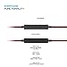 Earphones with Microphone E307BR Premium Earbuds Stereo Headphones - Red Black