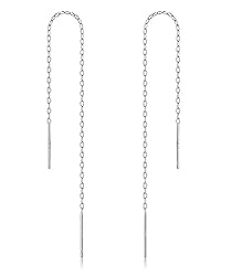 2pcs Adabele Real Sterling Silver Threader Earrings