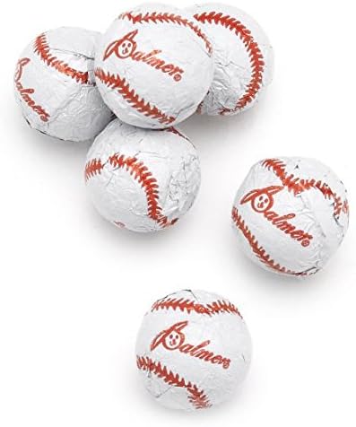 Chocolate Baseballs Candy Made In The USA Bulk Candy (1 Pound)