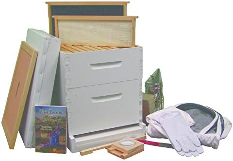 Beeline Apiaries Painted & Assembled Complete Starter Hive Kit - 10 Frames