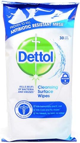 Dettol Antibacterial Cleansing Wipes 3 x 30pk, 1 count (Pack of 90)