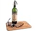 CLOSEOUT PRICE - Set of 3 Premium WINE BOTTLE STOPPERS to preserve and present your wine in style – Stainless Steel with Inner Rubber Seal