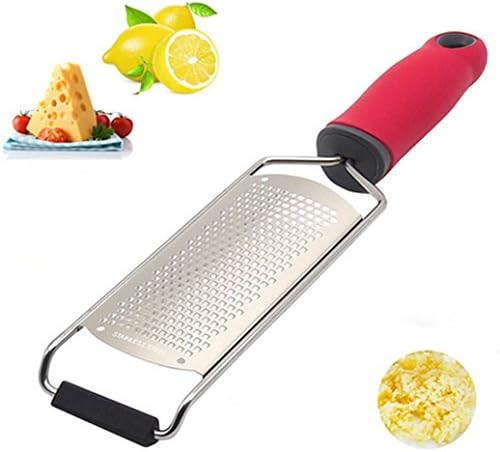 Best Premium Zester Grater ,Professional Hand Held Sharp Stainless Steel Grater With Silicone Comfortable Handle And Blade Protector - Dishwasher Safe(Coarse Grater)