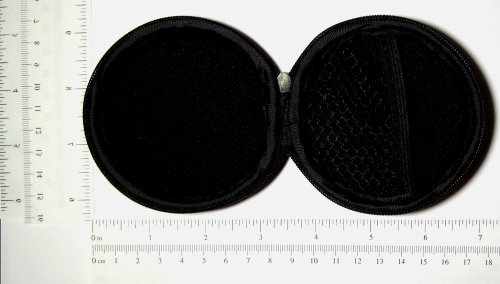 Black Carrying Case for Bose IE2 MIE2 MIE2I SIE2 SIE2I IE1 MIE1 In-Ear Headphones Mobile In-Ear Headset Stereo Wired Sport Bag Holder Pouch Hold Box Pocket Size Hard Hold Protection Protect Save - Thumbnail 5