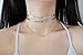 Boosic Multi Layer Sequins Chevron & Bead Chain Choker Necklace for Women