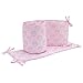 Disney Minnie Mouse Icon 4 Piece Nursery Crib Bumper, Pink, Dark Pink