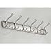 iDesign Bruschia Metal Wall Mount 6-Hook Rack for Coats, Leashes, Hats, Robes, Towels, Jackets, Purses, Bedroom, Closet, Entryway, Mudroom, Kitchen, Office, 20